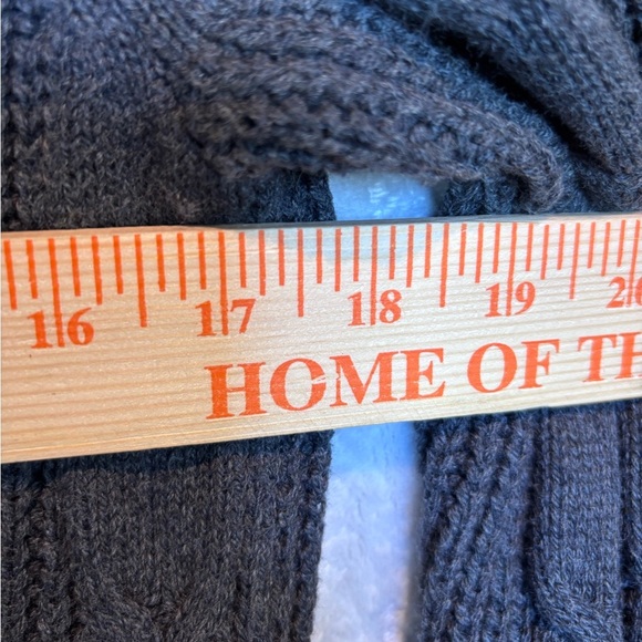 Banana Republic Charcoal Cable-Knit Turtleneck Sweater XS (Excellent Pre-Owned) - Picture 4 of 5